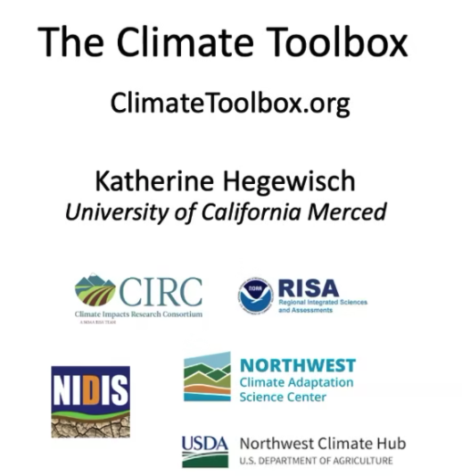 Climate Toolbox Videos