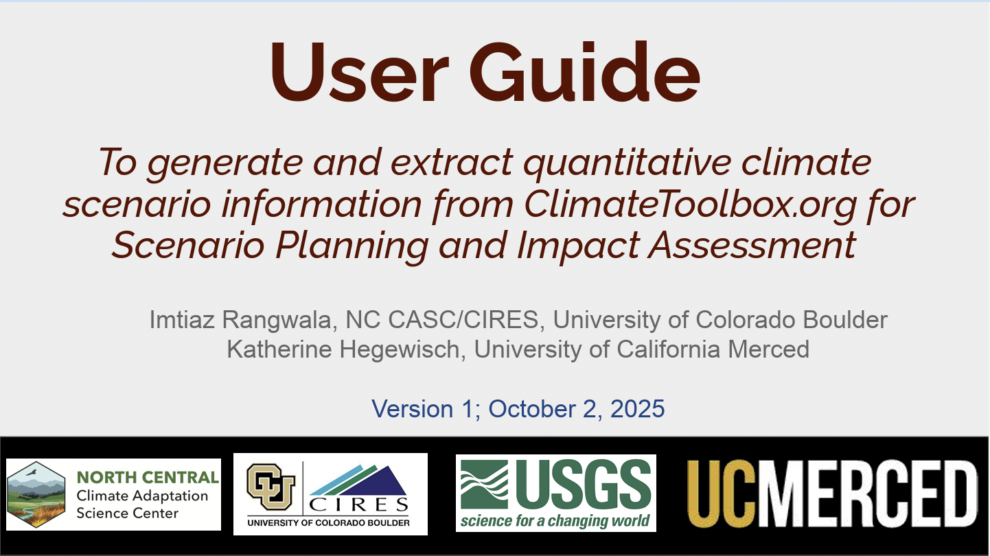 User Guide to Climate Scenarios